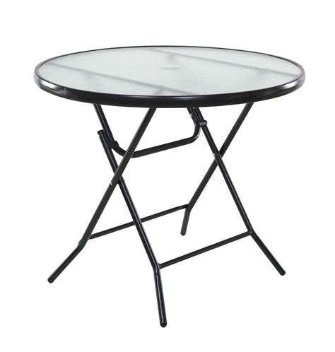 Onespace Basics 34 Round Folding Patio Table Clear