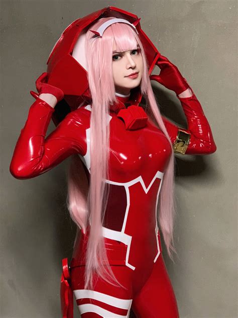 Wallpaper Cosplay Male Pink Hair Zero Two Darling In The FranXX Latex Suits X