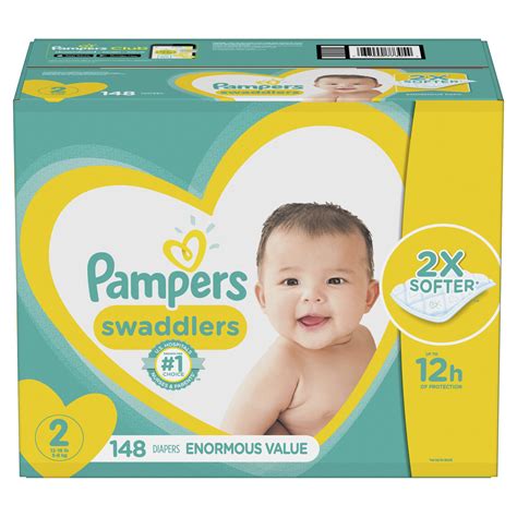 Pampers Swaddlers Soft And Absorbent Diapers Size 2 148 Ct