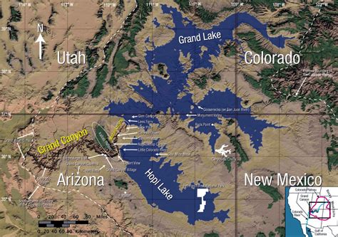 Click on map for more detail and driving instructions. Map Of Hypothetical Floodwater Remnant Lakes of Colorado ...