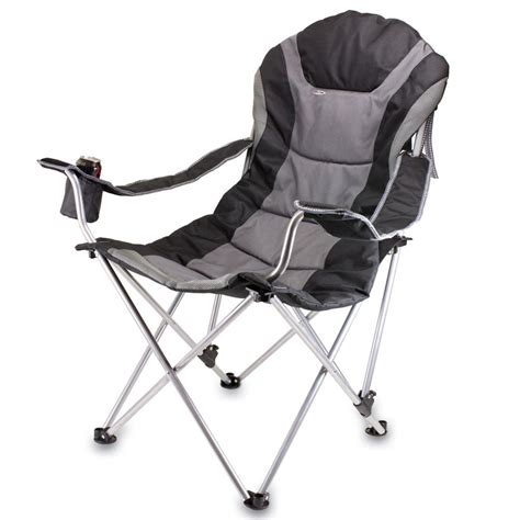 Same day delivery 7 days a week £3.95, or fast store collection. Reclining Camp Chair- Black - Picnic Time 803-00-175 ...