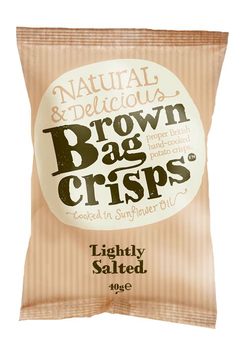 Brown Bag Crisps Lightly Salted 15 X 40g Bags Urban Snacker