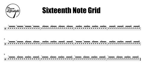 Sixteenth Note Grid Youtube