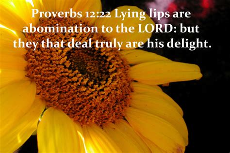 Proverbs 1222 Lying Lips Are Abomination To The Lord But They That