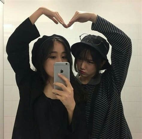 korean friend couple icons tumblr ulzzang 안느 korean girlfriend cute lesbian couples korean