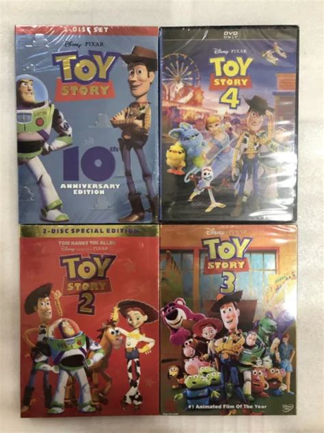 Toy Story 1 2 3 4 Dvd Bundle Set Complete Series 1 4 1560 Picclick