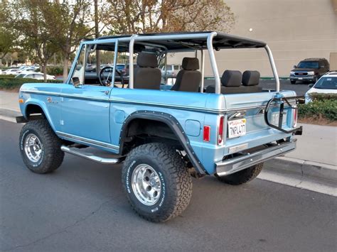 1972 Blue Frame Off Restored Bronco Custom Classic Ford Bronco