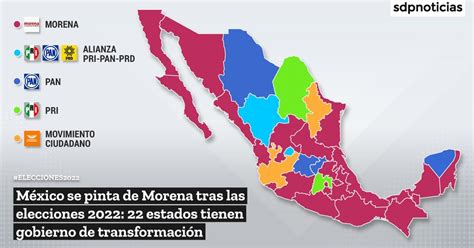 Elecciones 2022 México Cómo quedó el mapa político del país por
