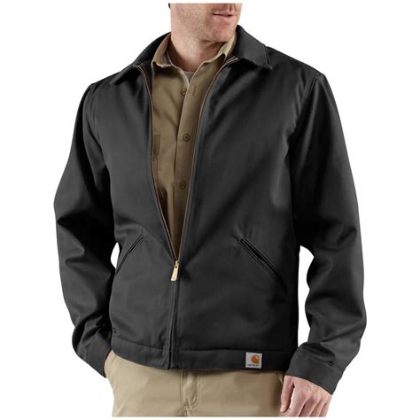 Mens Carhartt Twill Work Jacket 227222 Insulated Jackets And Coats