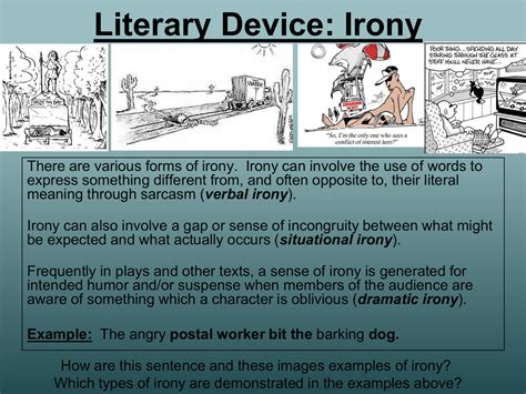 Literary Device Irony
