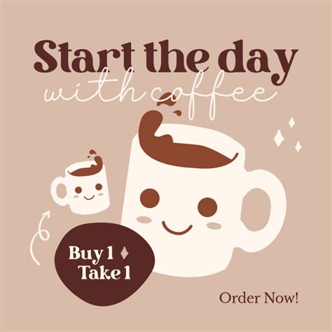 Coffee Promo Instagram Post Brandcrowd Instagram Post Maker