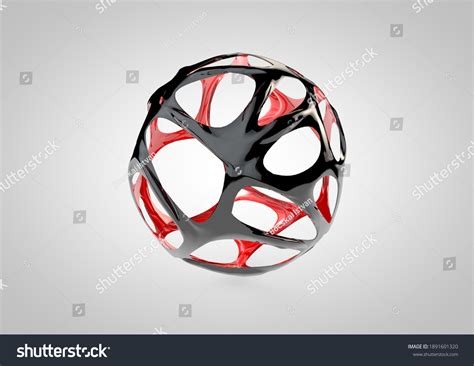 Voronoi Fracture 3d Rendering Illustration Stock Illustration