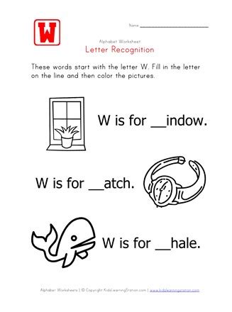 Letter W Words  Maztezsenior