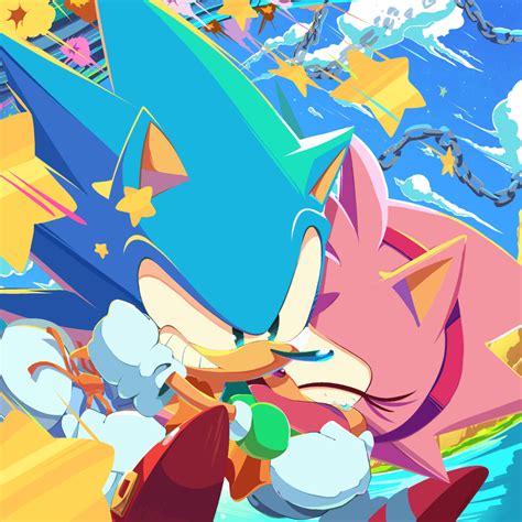 Sonicmotion On Twitter Classic Sonic Sonic And Amy Sonic Art