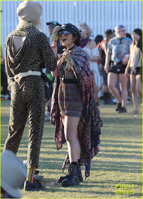 Vanessa Hudgens Goes Boho Chic In Paisley Kimono At Coachella Photo