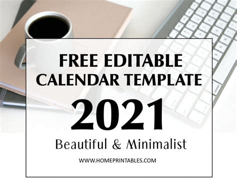 2021 Calendar Templates Editable By Word March 2021 Calendar In Pdf