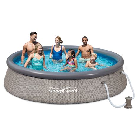 Summer Waves Quick Set 12 X 36” Inflatable Above Ground Swimming Pool With Pump 192072018677 Ebay