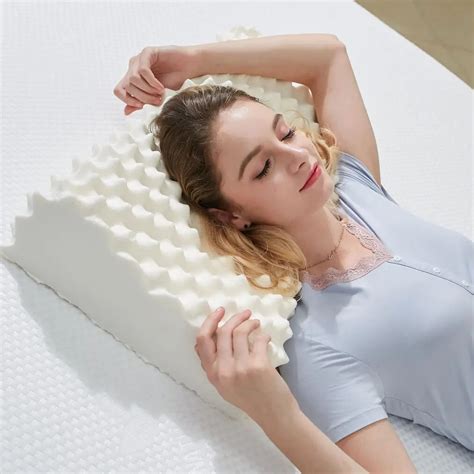 Buy Import Natural Latex Pillow For Adult 60x38x11 13cm Cervical Vertebrae