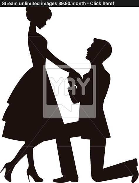 Marriage Proposal Silhouette At Getdrawings Free Download