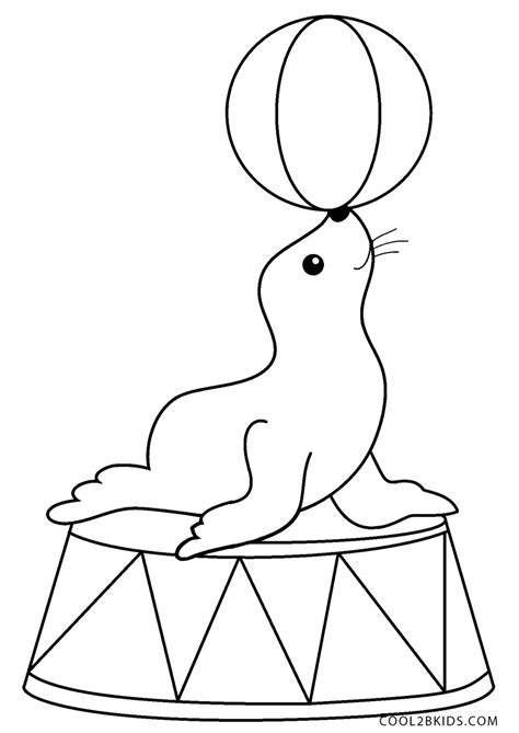 Circus Animals Coloring Page