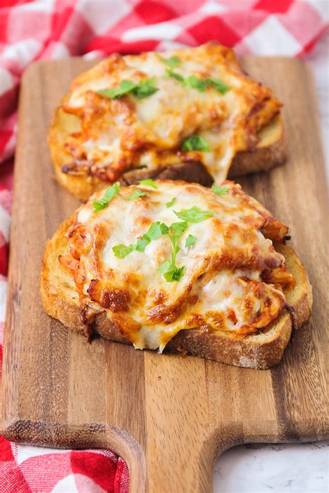 Open Faced Chicken Parmesan Sandwiches The Baker Upstairs