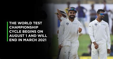After the approval by the board after the icc chief executive committee raised the proposal of a test championship. World Test Championship:Here's All You Need To Know About ...