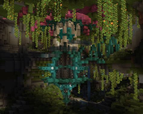 Playing Around With The New Lush Caves So Heres Some Fairy Type Build