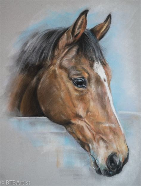 Pastel Horse By Btbartist On Deviantart Watercolor Horse Painting