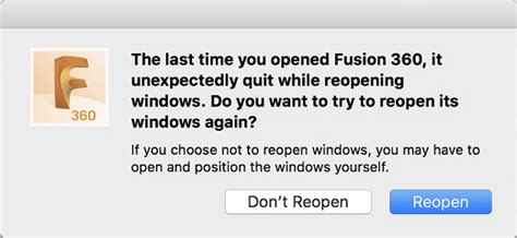 Fusion 360 Quit Unexpectedly While Launching Fusion