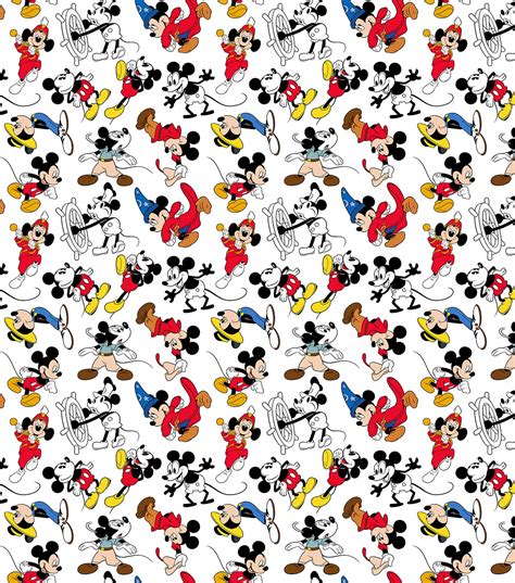 Disney Mickey Mouse Cotton Fabric Mickey Through The Years Joann