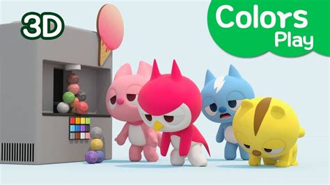 Miniforce Learn Colors Colors Play Vending Ice Cream And Eating