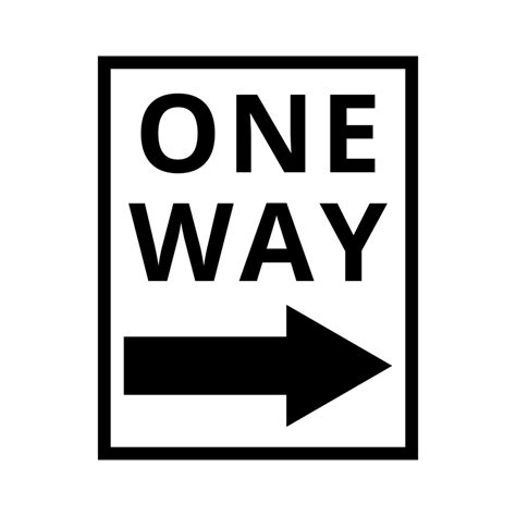 One Way Traffic Sign On Transparent Background 17178203 Png