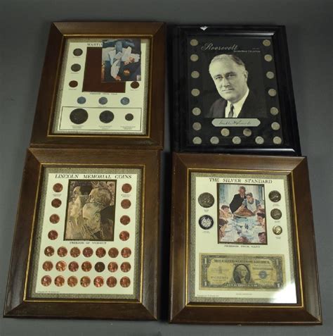 Four Framed Coin Sets Including Date Set Of Silver May 30 2019