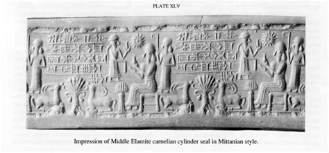 Middle Elamite Period 15001100 Bc Elamite Cylinder Of Middle