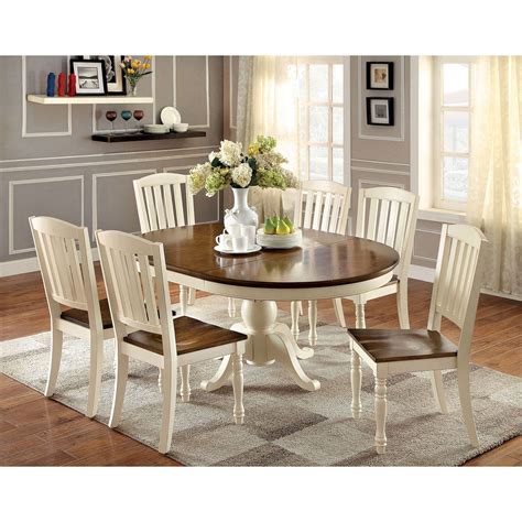 Furniture Of America Harrisburg Cm3216ot Table Cottage Oval Dining