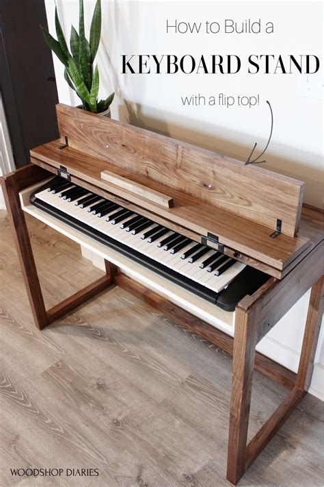 How To Build A Diy Keyboard Stand Or Flip Top Writing Desk In 2021