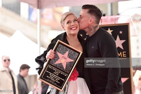 Pink And Carey Hart Attend A Ceremony Honoring Her With The 2656th