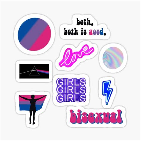 bisexual pride pack sticker for sale by kerstendavis redbubble