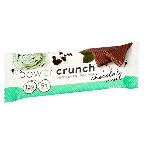 Power Crunch Original Protein Energy Bar Chocolate Mint 14 Oz