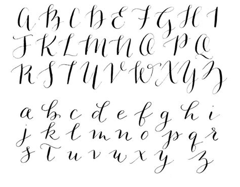 Printable Modern Calligraphy Alphabet Printable Word Searches