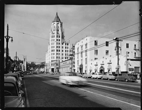Hollywood First National Bank Building La 1952 The Tall Tower La