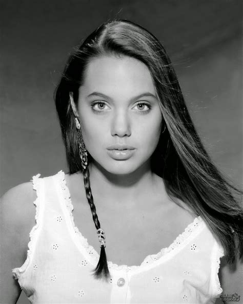 30 Stunning Black And White Photos Of Angelina Jolie From Her First