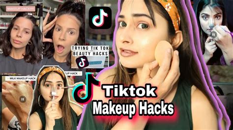 Testing Out Viral Tiktok Makeup Hacks Do They Actually Work Youtube