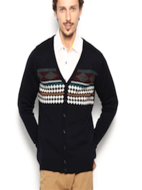 Buy Peter England Men Navy Cardigan Sweaters For Men 447653 Myntra