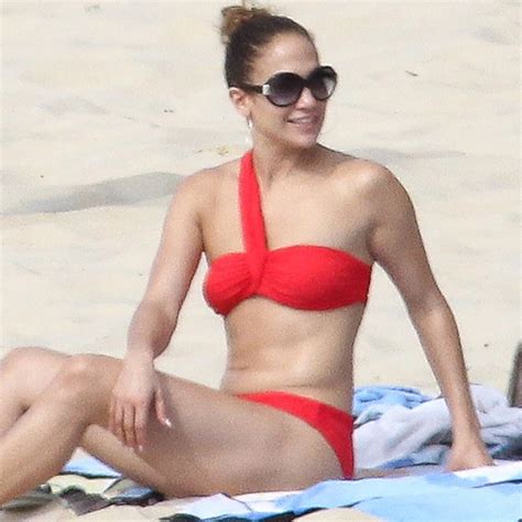 Jennifer Lopez Rocks A Red Two Piece In Brazil E Online Ca