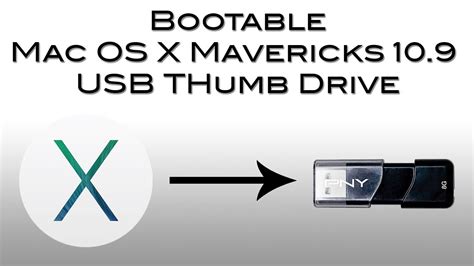 How To Make A Bootable Mac Os X Mavericks 109 Usb Thumb Drive Youtube