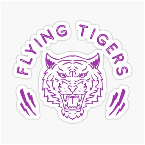 Flying Tigers Sticker For Sale By Spillodesign Redbubble