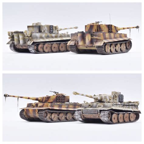 My Tamiya 135 Scale Tigers One In Winter Camo And The Other In Summer