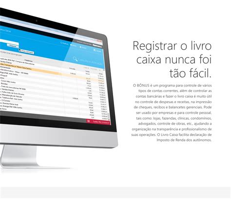 Programa Livro Caixa E Controle Bancário Optima