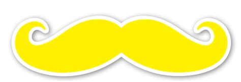 Mustache Yellow - StickerApp